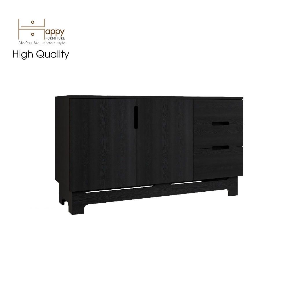  HAPPY FURNITURE , Tủ lưu trữ 2 cánh mở 3 ngăn kéo - MOLLY , TCM_101 , 120cm x 40cm x 68cm 