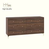  HAPPY FURNITURE , Tủ lưu trữ 6 ngăn kéo - HAPPI, THK_271 , 160cm x 45cm x 82cm DxRxC 