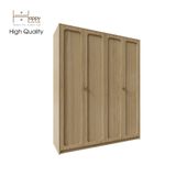  HAPPY FURNITURE , Tủ quần áo 4 cửa mở 1m6x2m - ELEGANT , TCM_084 , 160cm x 54cm x 200cm 