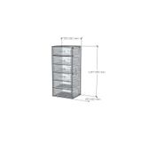  HAPPY FURNITURE , ZACY - Tủ lưu trữ 6 ngăn kéo , THK_217 , 55cm x 45cm x 121cm DxRxC, Sản phẩm phổ thông 