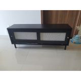  HAPPY FURNITURE , Tủ lưu trữ 2 cánh lùa chân sắt - ROTAN , TCL_031 , 120x30x48cm 