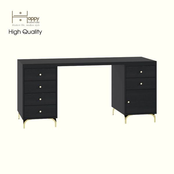  HAPPY FURNITURE ,Bàn làm việc 1 cửa mở 6 ngăn kéo - HAPPI, BAN_138 BAN_139 , 59cm x 75cm RxC 