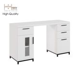  HAPPY FURNITURE , Bàn trang điểm chân sắt - LOUIS , BAN_036 , 130cm x 45cm x 75cm 