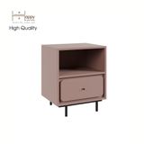  HAPPY FURNITURE , Táp đầu giường 2 ngăn chân sắt - SWEETY , THK_080, 48cm x 40cm x 58cm 