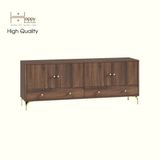  HAPPY FURNITURE , Kệ TV 4 cửa mở 2 ngăn kéo - HAPPI, KTV_081 , 160cm x 40cm x 62cm DxRxC 