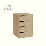  HAPPY FURNITURE , Tủ lưu trữ 4 ngăn kéo - ASO, THK_299 , 50cm x 50cm x 72cm DxRxC 