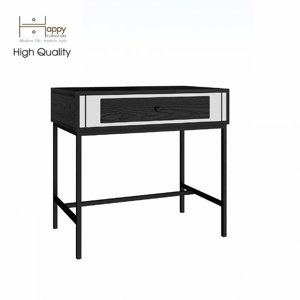  HAPPY FURNITURE , Bàn làm việc 2 ngăn kéo chân sắt - TAKO , BAN_074 , 80cm x 50cm x 75cm 