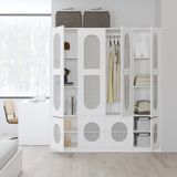  HAPPY FURNITURE , Tủ quần áo 8 cửa mở - MAY , TCM_248 , 180cm x 54cm x 200cm DxRxC 