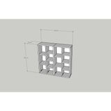  HAPPY FURNITURE ,COMBO 2 kệ sách 7 ngăn - CATY , KSA_095, 104cm x 28cm x 100cm DxRxC 