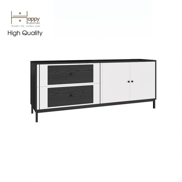  HAPPY FURNITURE , Kệ TV 2 ngăn kéo chân sắt - TAKO , KTV_036 , 160cm x 40cm x 65cm 