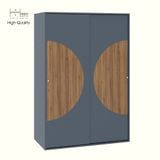  HAPPY FURNITURE , Tủ quần áo 2 cánh lùa - BANA , TCL_029 , 120cm x 59cm x 176cm 