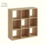  HAPPY FURNITURE , Kệ sách 9 ngăn - CHANN, KSA_112 , 80cm x 28cm x 80cm DxRxC 