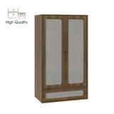  HAPPY FURNITURE , Tủ quần áo cánh mây - MEYDAN , TCM_051 , 100cm x 58cm x 176cm 