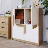  HAPPY FURNITURE , Tủ lưu trữ 4 cánh mở - PONIX , TCM_115 , 82cm x 32cm x 90cm 