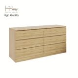  HAPPY FURNITURE , Tủ 6 ngăn kéo - DOOBIE , THK_004 , 160cm x 48cm x 78cm 