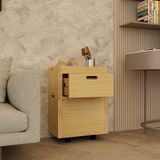  HAPPY FURNITURE , Gỗ tự nhiên , Thùng lưu trữ 1 cánh mở 1 ngăn kéo gỗ Plywood - GAMOR , TLT_029 , 45cm x 30cm x 63cm DxR 