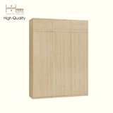  HAPPY FURNITURE , Tủ quần áo 3 cửa mở 1m8x2m4 - SCANDINA , TCM_090 , 180cm x 57cm x 241cm 