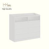  HAPPY FURNITURE , Tủ lưu trữ 6 ngăn kéo - KATE , THK_320 , 120cm x 45cm x 100cm DxRxC 