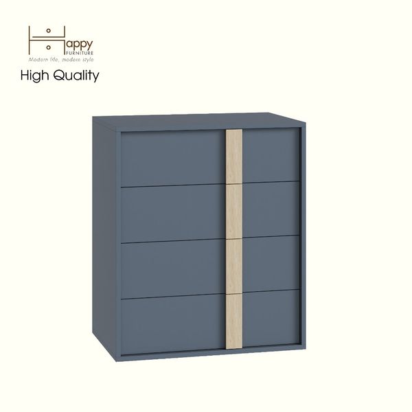  HAPPY FURNITURE , Tủ lưu trữ 4 ngăn kéo - SPACE, THK_282 , 70cm x 45cm x82cm DxRxC 
