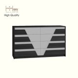  HAPPY FURNITURE , Tủ quần áo 8 ngăn kéo - PONIX , THK_114 , 140cm x 45cm x 82cm 