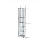  HAPPY FURNITURE , Kệ sách 6 tầng 1 cửa mở - CATY , KSA_053 , 40cm x 30cm x 202cm 