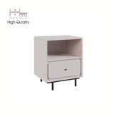 HAPPY FURNITURE , Táp đầu giường 2 ngăn chân sắt - SWEETY , THK_080, 48cm x 40cm x 58cm 