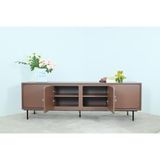  HAPPY FURNITURE , Tủ TV 4 cánh mở chân sắt - SWEETY , KTV_017 , 180cm x 40cm x 56cm 