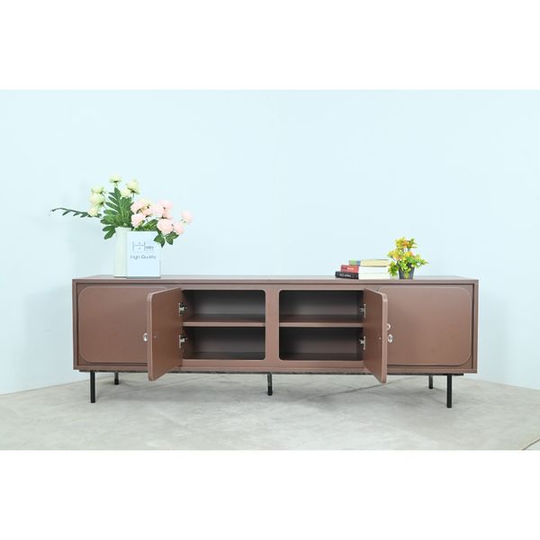  HAPPY FURNITURE , Tủ TV 4 cánh mở chân sắt - SWEETY , KTV_017 , 180cm x 40cm x 56cm 