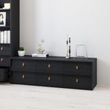  HAPPY FURNITURE , Tủ lưu trữ 6 ngăn kéo - CALYN , THK_315 , 150cm x 45cm x 47cm DxRxC 