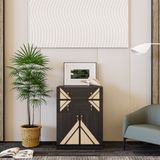  HAPPY FURNITURE , Tủ lưu trữ 2 cửa mở 2 ngăn kéo - CHARIS , TCM_119 , 60cm x 40cm x 80cm 