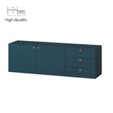  HAPPY FURNITURE , Kệ Tivi 3 ngăn kéo 2 cửa mở - WESLEY , KTV_004 , 160cm x 40cm x 50cm 