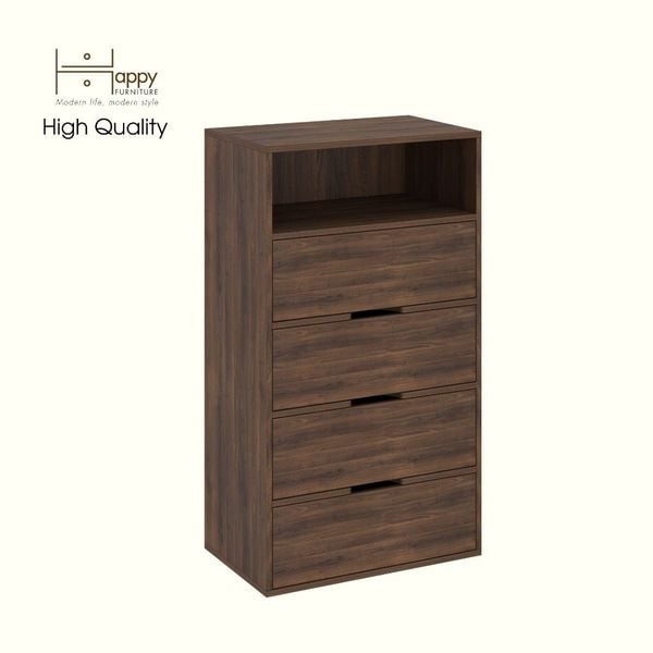  HAPPY FURNITURE , Tủ lưu trữ 4 ngăn kéo - LAYLA , THK_333 , 65cm x 40cm x 116cm DxRxC 