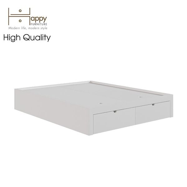  HAPPY FURNITURE ,  Giường ngủ 2 ngăn kéo - CIRCLE , GNG_085 GNG_086 GNG_087 GNG_088 , 207cm x 35cm 