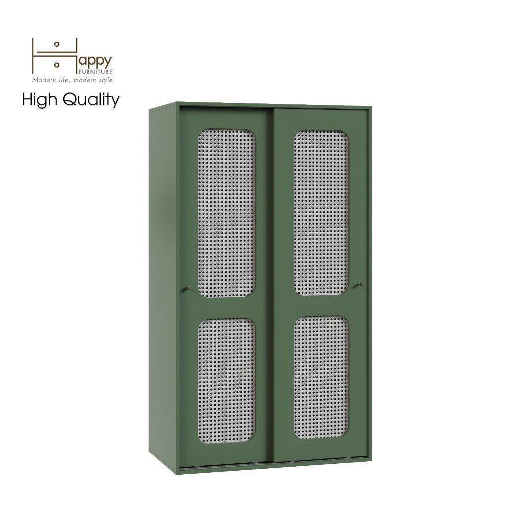  HAPPY FURNITURE , Tủ quần áo cửa lùa - MEYDAN , TCL_008 , 100cm x 58cm x 176cm 