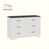  HAPPY FURNITURE , Tủ lưu trữ 6 ngăn kéo - SAFA , THK_325 , 120cm x 45cm x 80cm DxRxC 
