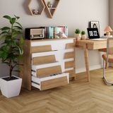  HAPPY FURNITURE , Tủ lưu trữ 8 ngăn kéo - PONIX , THK_113 , 96cm x 32cm x 74cm 
