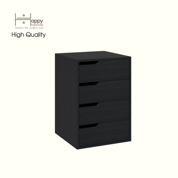  HAPPY FURNITURE , Tủ lưu trữ 4 ngăn kéo - ASO, THK_299 , 50cm x 50cm x 72cm DxRxC 