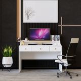  HAPPY FURNITURE , Bàn làm việc 3 ngăn kéo - NERIS , BAN_075 , 120cm x 59cm x 90cm 