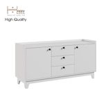  HAPPY FURNITURE , Kệ ti vi 3 ngăn kéo 2 cửa mở - KINA , KTV_011 , 140cm x 40cm x 68cm 