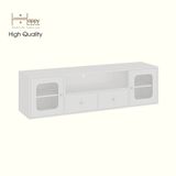  HAPPY FURNITURE , Kệ TV 2 cửa kính 2 ngăn kéo - NOAH , KTV_110 , 180cm x 45cm x 50cm DxRxC 