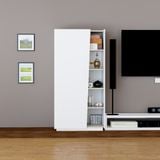  HAPPY FURNITURE , Tủ quần áo 1 cửa mở - VIGGO, TCM_175 , 90cm x 59cm x 180cm 