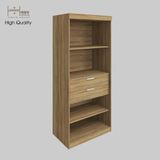  HAPPY FURNITURE , kệ sách 6 tầng 2 ngăn kéo - CATY , KSA_005 , 90cm x 55cm x 207cm 