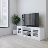  HAPPY FURNITURE , Kệ TV 2 cửa kính - NOAH , KTV_108 , 160cm x 45cm x 55cm DxRxC 