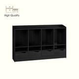  HAPPY FURNITURE , Tủ lưu trữ 4 ngăn kéo - WINNI , THK_141 , 140cm x 28cm x 86cm 