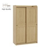  HAPPY FURNITURE , Tủ quần áo - 2 cánh cửa lùa - RUNI , TCL_002 , 118cm x 55cm x 199cm 