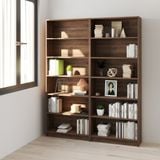  HAPPY FURNITURE , Combo 2 kệ sách 6 tầng - CATY , KSA_088, 160cm x 28cm x 202cm DxRxC 