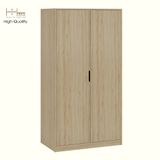  HAPPY FURNITURE ,Tủ quần áo 2 cửa mở - LAYLA , TCM_277 , 100cm x 58cm x 190cm DxRxC 