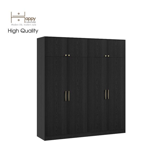  HAPPY FURNITURE , Tủ quần áo 2 ngăn kéo 2mx2m2 - ELEGANT , TCM_048 , 200cm x 54cm x 220cm 