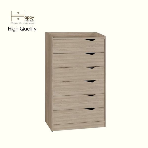  HAPPY FURNITURE , Tủ lưu trữ 6 ngăn kéo - WINNI , THK_139 , 70cm x 45cm x 120cm 