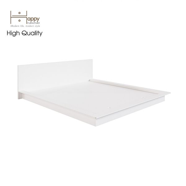  HAPPY FURNITURE , Giường ngủ bệt - WESLEY , GNG_130 GNG_131 GNG_132 GNG_133 , 210cm x 134cm x 16cm 